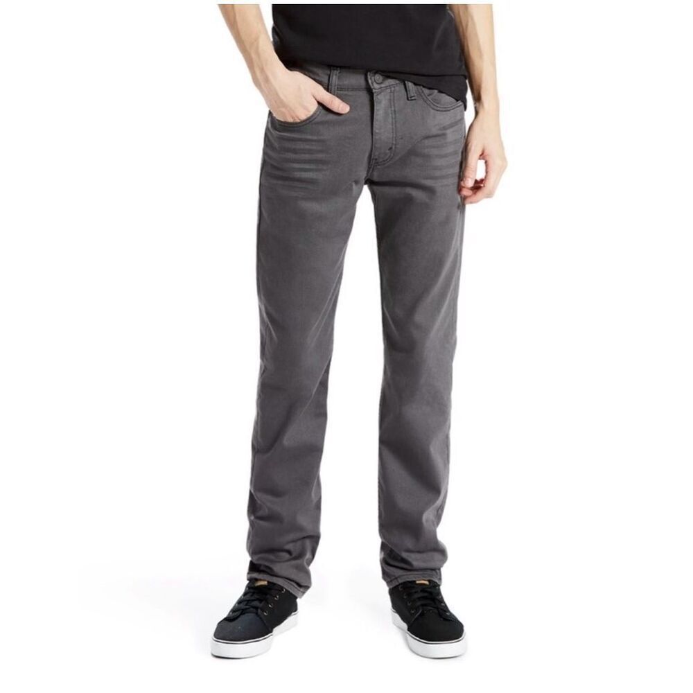 levi’s 511 gray denim jeans men’s size W34 L32 straight leg fit cotton casual